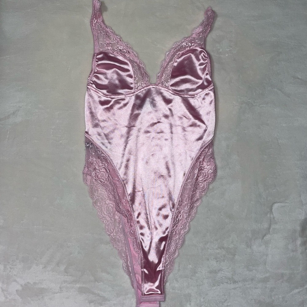 Pink Satin Body Suit 💓🧚‍♀️